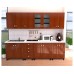 Bucatarie Zebra 2.6 metri MDF cedru frezare mustata